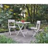3-Piece Easy Fold Outdoor Bistro Set in Desert Clay Color