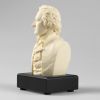 6-inch High Alexander Hamilton Bust Statue Sculpture in White Polystone