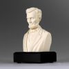 6-inch High Abraham Lincoln Bust Statue Sculpture in White
