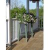 Raised Planter in Sage Green Resin - Great for Patio or Garden