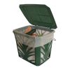 Green Kitchen Composting Bucket with Side Air-Flow Vents