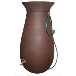 65-Gallon Dark Brown Rain Water Collection System