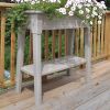 Elevated Planter Box in Desert Clay color Resin - Made in USA