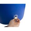 55-Gallon Rain Barrel in Recycled Blue Plastic with Brass Spigot