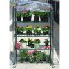 4-Tier Growing Rack Planter Stand Greenhouse with Thermal Cover