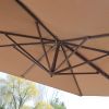 Modern 8.5-Ft Offset Cantilever Square Patio Umbrella with Mocha Shade