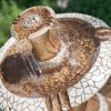 Traditional Style 2-Tier Outdoor Fiberglass Water Fountain