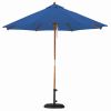 9-Ft Pulley Patio Umbrella with Pacific Blue Canopy