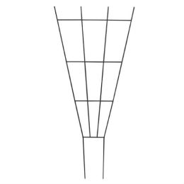 Set of 3 - 36-inch Fan Style Raised Garden Bed or Pot Trellis in Green