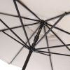 Stylish 9-Ft Market Patio Umbrella with Crank and Tilt in Navy and White Stripe