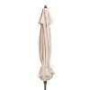 Stylish 9-Ft Market Patio Umbrella with Crank and Tilt in Navy and White Stripe