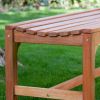 5-Ft Backless Garden Bench in Weather Resistant Wood