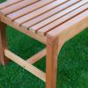 5-Ft Backless Garden Bench in Weather Resistant Wood