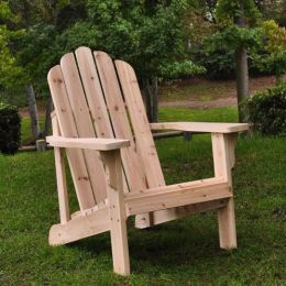 Natural Cedar Wood Adirondack Chair