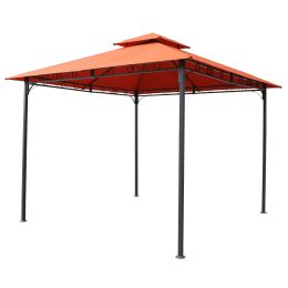 Terracotta 10-ft x 10-Ft All Weather Canopy with Outdoor Black Metal Frame
