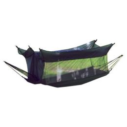 Cotton Mesh Camping Hammock with Nylon Insect Mosquito Netting
